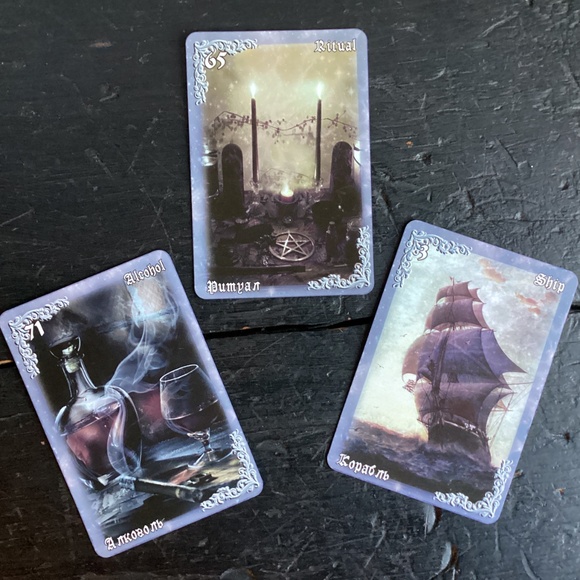 Lenormand BREATH of the NIGHT Mystical ORACLE 103 cards deck c.2015 Ltd Edition - Picture 4 of 7